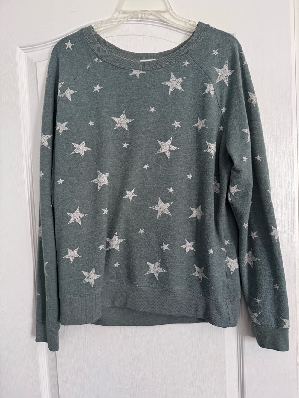 Star-Print Women’s Sweater - Green